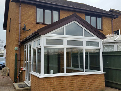 Replacement gable end conservatory roof dorset 5
