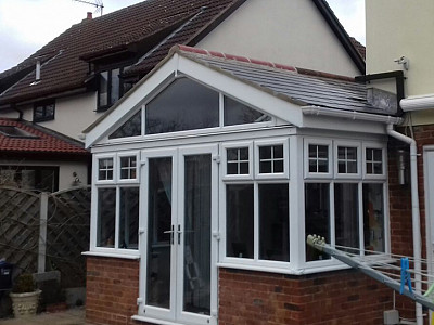 Replacement gable end conservatory roof dorset 8
