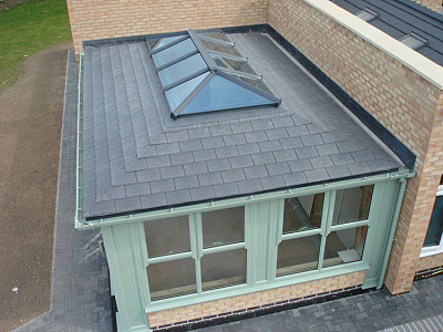 Replacement tiled orangery roof 2