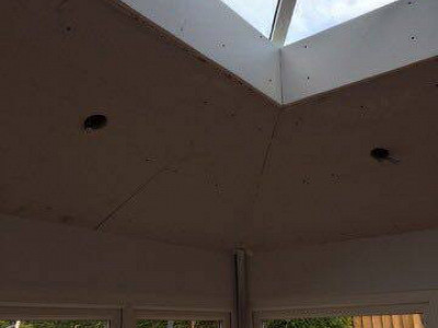 Replacement tiled orangery roof internal4